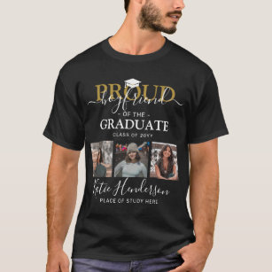 Proud Boyvriend van de Afstuderen Foto Collage T-shirt