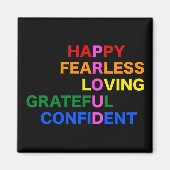 PROUD Bright Black Magneet (Voorkant)