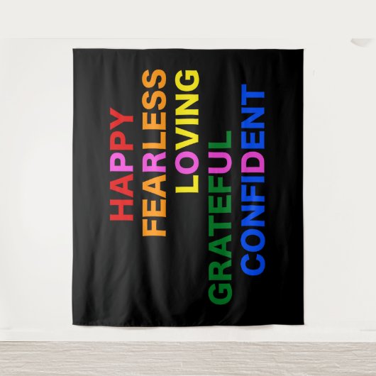 PROUD Bright Black Wandkleed (Voorkant)