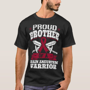Proud broeder van een hersenaneurysm-warrior-aware t-shirt