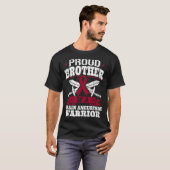 Proud broeder van een hersenaneurysm-warrior-aware t-shirt (Voorkant volledig)