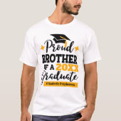 Proud Brother 2022 afstuderen de naam van het zwar T-shirt (Voorkant)