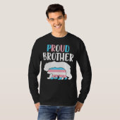 Proud Brother Beer Transgender Day of Visibility L T-shirt (Voorkant volledig)