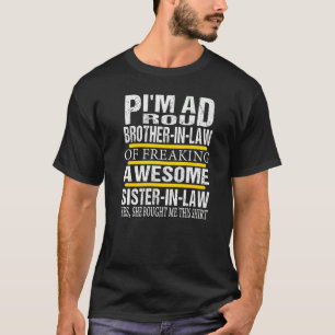 Proud Brother in Law of Geweldige Sister in Law, P T-shirt