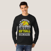 Proud Brother Of A Softball Senior 2024 Graduate T-shirt (Voorkant volledig)
