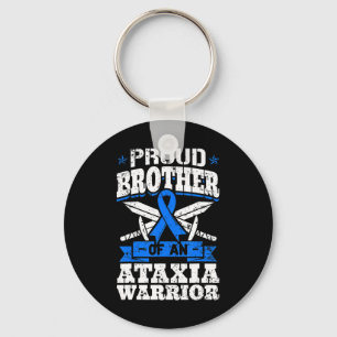 Proud Brother of an Ataxia Warrior Awareness Ribbo Sleutelhanger