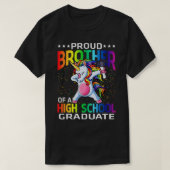 Proud Brother van een middelbare school Afstuderen T-shirt (Design voorkant)