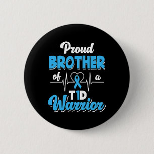 Proud Brother van een T1D-wasbetische diabetes A Ronde Button 5,7 Cm