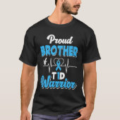 Proud Brother van een T1D-wasbetische diabetes A T-shirt (Voorkant)