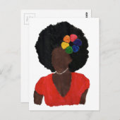 Proud Brown Lady Briefkaart (Voorkant / Achterkant)