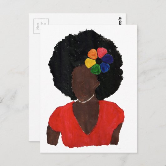 Proud Brown Lady Briefkaart (Voorkant / Achterkant)