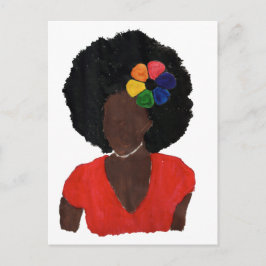 Proud Brown Lady Briefkaart