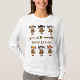 Proud Brownie Troop Leader Brownie Rows T-shirt