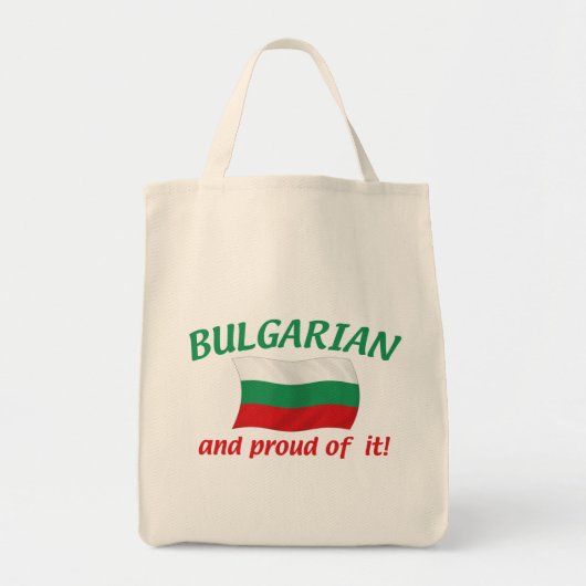 Proud Bulgaarse Tote Bag (Voorkant)