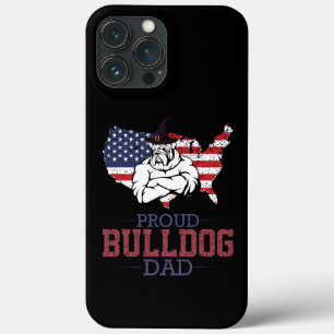 Proud Bulldog Dog Dad, Bulldog Vaderdag Gift Case-Mate iPhone Case
