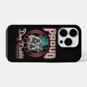 Proud Bulldog Dog Dad, Bulldog Vaderdag Gift iPhone Hoesje (Achterkant horizontaal)