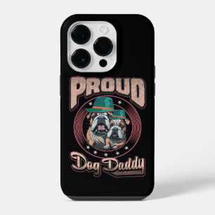 Proud Bulldog Dog Dad, Bulldog Vaderdag Gift iPhone 14 Plus Hoesje