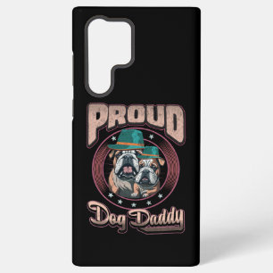 Proud Bulldog Dog Dad, Bulldog Vaderdag Gift Samsung Galaxy Hoesje