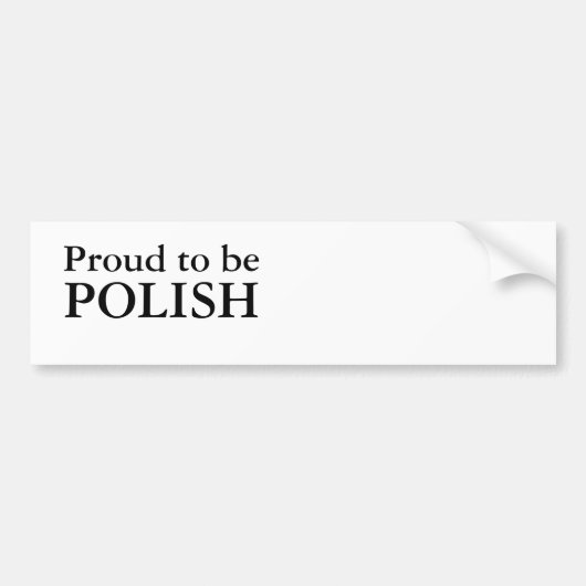 Proud Bumpersticker (Voorkant)