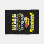 Proud Bus-stuurprogramma Fleece Deken (Voorkant (Horizontaal))