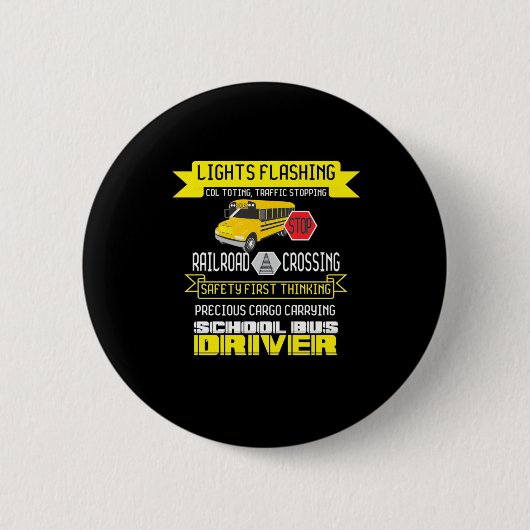 Proud Bus-stuurprogramma Ronde Button 5,7 Cm (Voorkant)