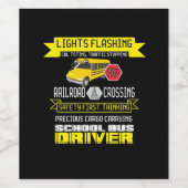 Proud Bus-stuurprogramma Wijn Etiket (Enkel label)