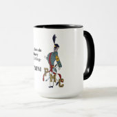 * PROUD CADET-MOK (15 OZ) met Blk-sierstrip Mok (Voorkant rechts)