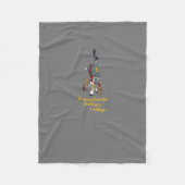 * Proud Cadet PMC Grey Fleece Blanket w/white back (Voorkant)