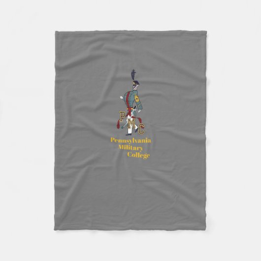 * Proud Cadet PMC Grey Fleece Blanket w/white back (Voorkant)