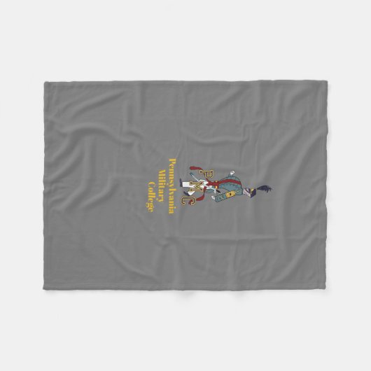 * Proud Cadet PMC Grey Fleece Blanket w/white back Deken (Voorkant (Horizontaal))