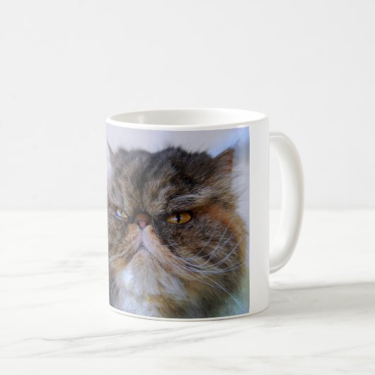 Proud Calico Persian Cat Coffee Mok (Voorkant rechts)