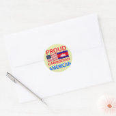 Proud Cambodian American Ronde Sticker (Envelop)