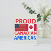 Proud Canadian American Briefkaart (Staand voorkant)