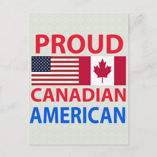 Proud Canadian American Briefkaart (Voorkant)
