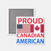 Proud Canadian American Magneet (Voorkant / Achterkant)