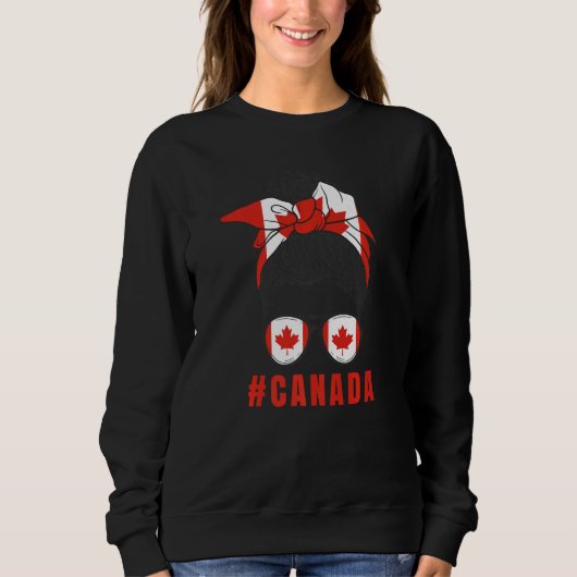 Proud Canadian Girl Canada Flag Trui (Voorkant)