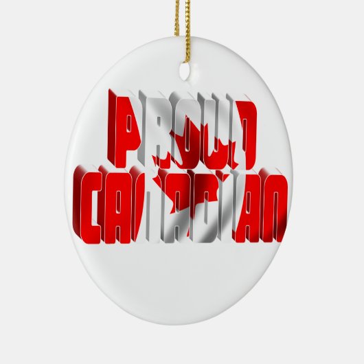 Proud Canadian Keramisch Ornament (Rechts)