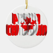 Proud Canadian Keramisch Ornament (Voorkant)