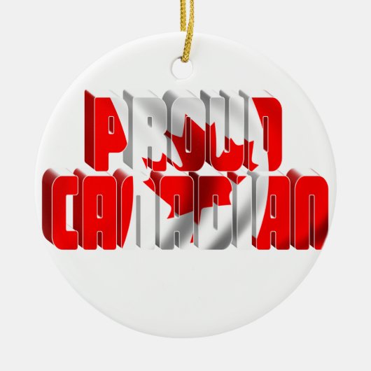 Proud Canadian Keramisch Ornament (Voorkant)