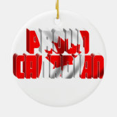Proud Canadian Keramisch Ornament (Achterkant)