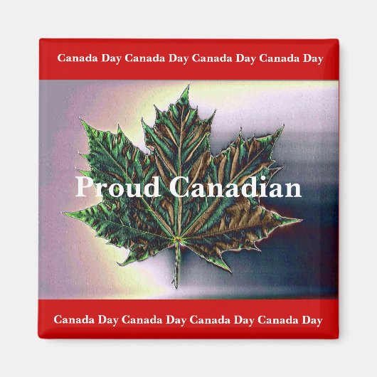 Proud Canadian-Maple Leaf Magneet (Voorkant)