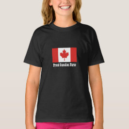 Proud Canadian Nurse/Maple Leaf Flag T-shirt