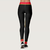 Proud Canadian Patriot met Gold Maple Leaf Leggings (Achterkant)