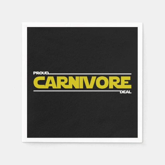 Proud Carnivore Deal. Servet (Voorkant)