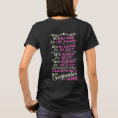 Proud Carpenter Wife-shirt T-shirt (Achterkant)