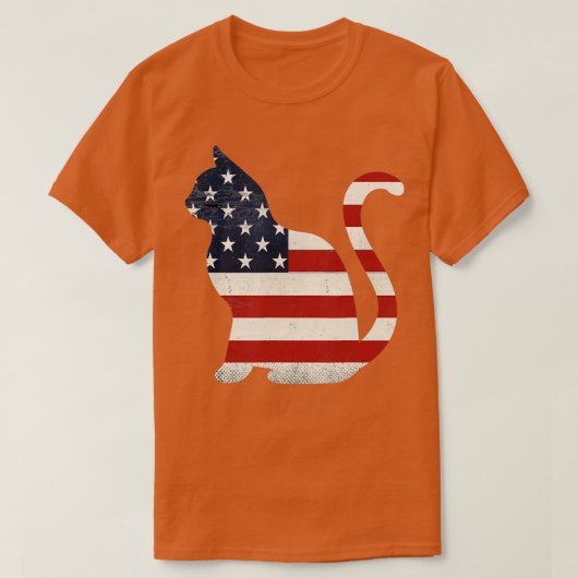 Proud Cat 4 juli Amerikaanse Collecties T-shirt (Design voorkant)