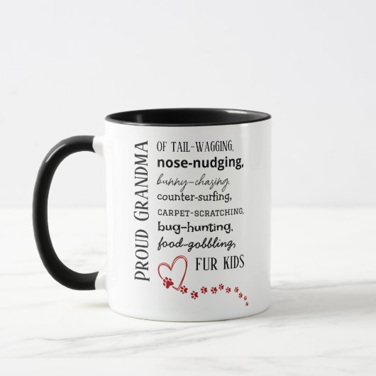 Proud Cat & Dog Grandma Mug Mok (Links)