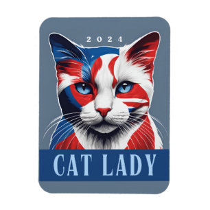 Proud Cat Lady Democraat 2024 Amerikaanse verkiezi Magneet