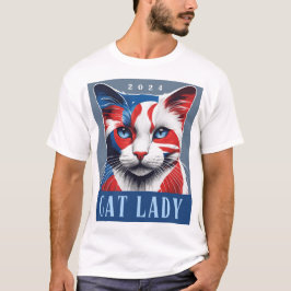 Proud Cat Lady Democraat 2024 Amerikaanse verkiezi T-shirt