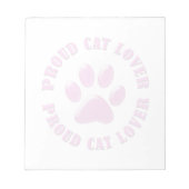 Proud Cat Lover Notitieblok (Voorkant)